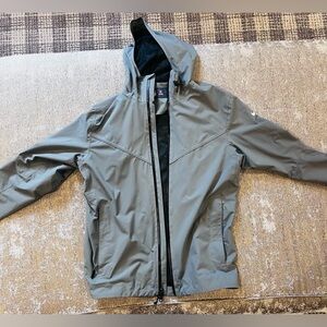 Nike NFL Hooded Football Windbreaker/Rain jacket grey men’s medium  waterproof